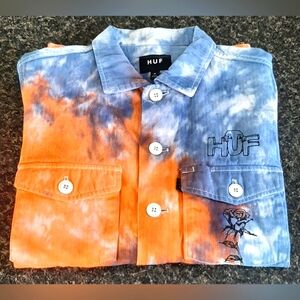 HUF Worldwide Long Sleeve Work Shirt